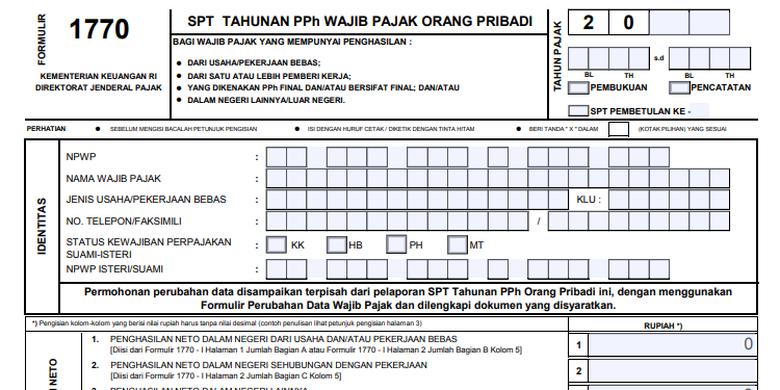 Formulir 1770 Terbaru 2024? Ini Tutorial Pengisiannya - Proconsult