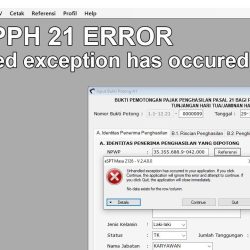 unhandled exception has occurred in your application pph 21