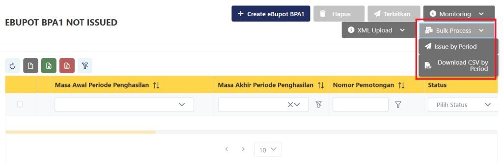 Cara Menggunakan Fitur Bulk Process di Coretax