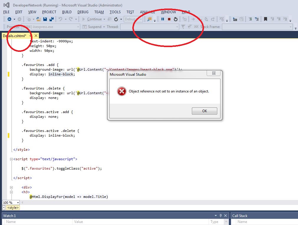 Object reference not set to an instance of an object artinya?