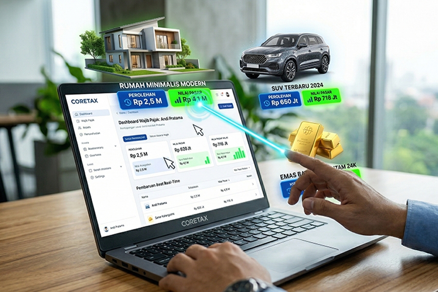 Cara Mengisi Nilai Saat Ini Coretax