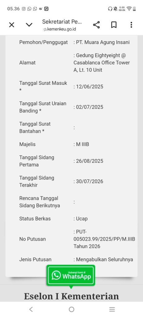 Profil PT. Muara Agung Insani