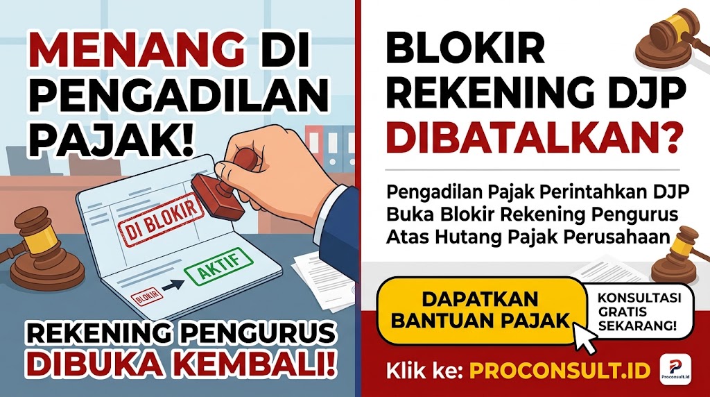 Pengadilan Pajak Perintahkan DJP Buka Blokir Rekening Pengurus Atas Hutang Pajak Perusahaan